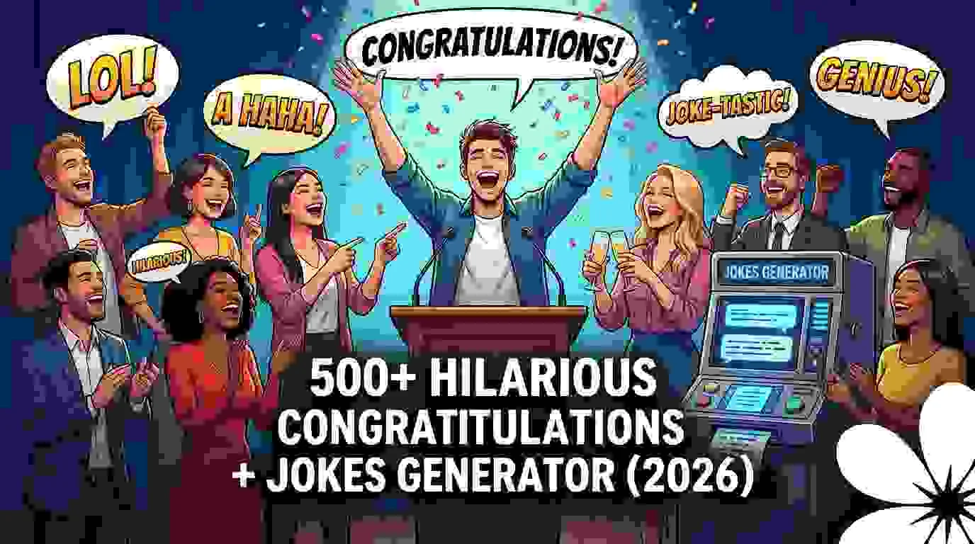 Hilarious Congratulations Jokes + Jokes Generator
