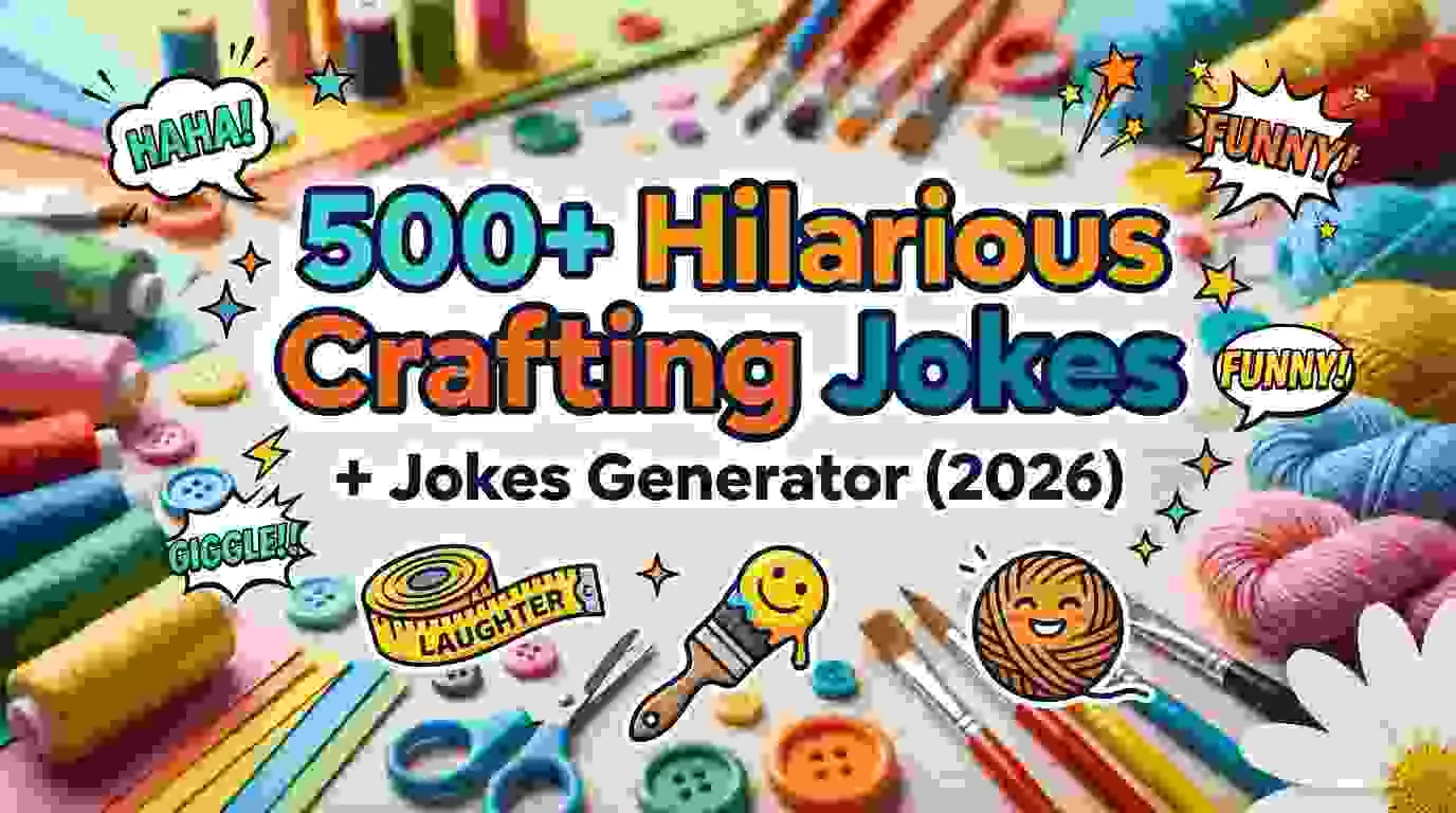 Hilarious Crafting Jokes + Jokes Generator