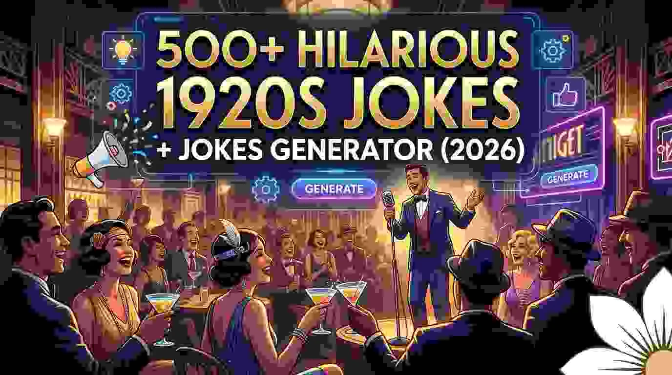 Hilarious 1920S Jokes + Jokes Generator
