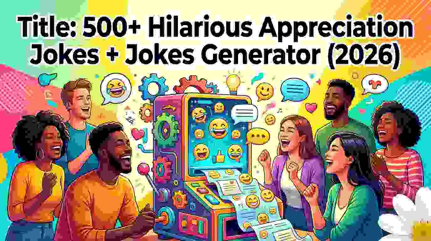 Hilarious Appreciation Jokes + Jokes Generator