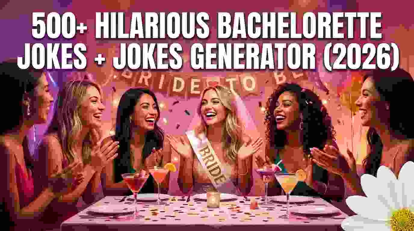 Hilarious Bachelorette Jokes + Jokes Generator