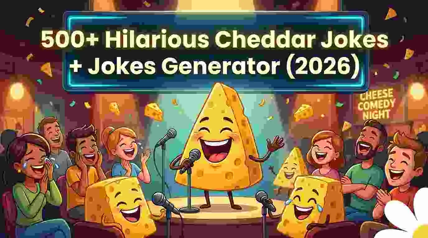 Hilarious Cheddar Jokes + Jokes Generator