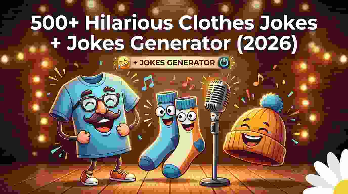 Hilarious Clothes Jokes + Jokes Generator