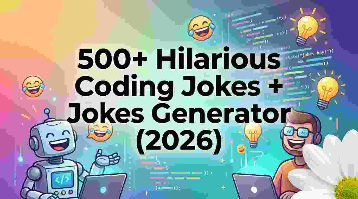 Hilarious Coding Jokes + Jokes Generator