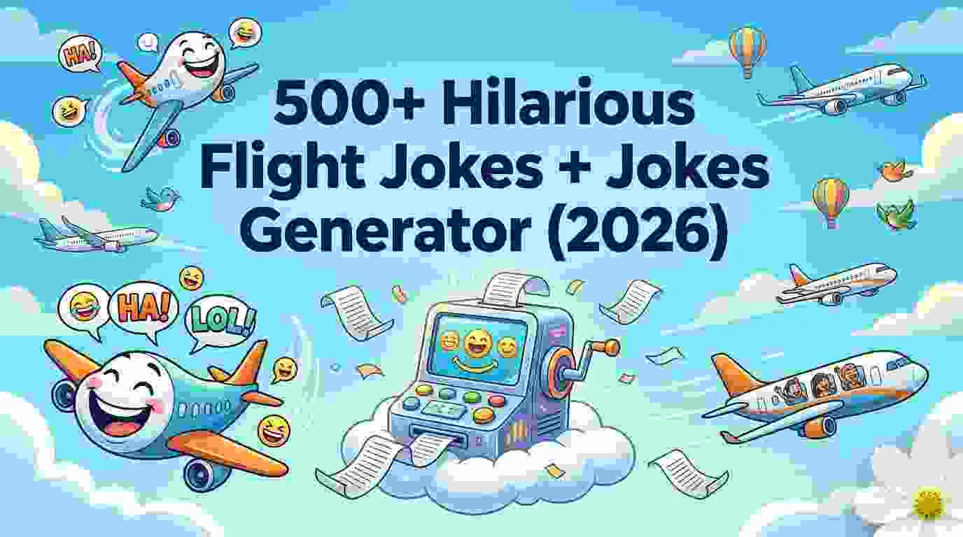 Hilarious Flight Jokes + Jokes Generator