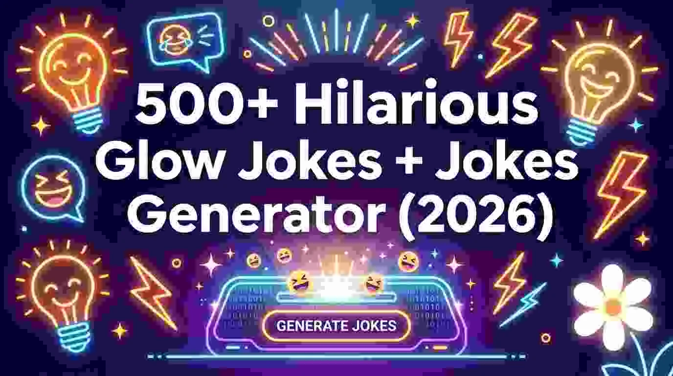 Hilarious Glow Jokes + Jokes Generator