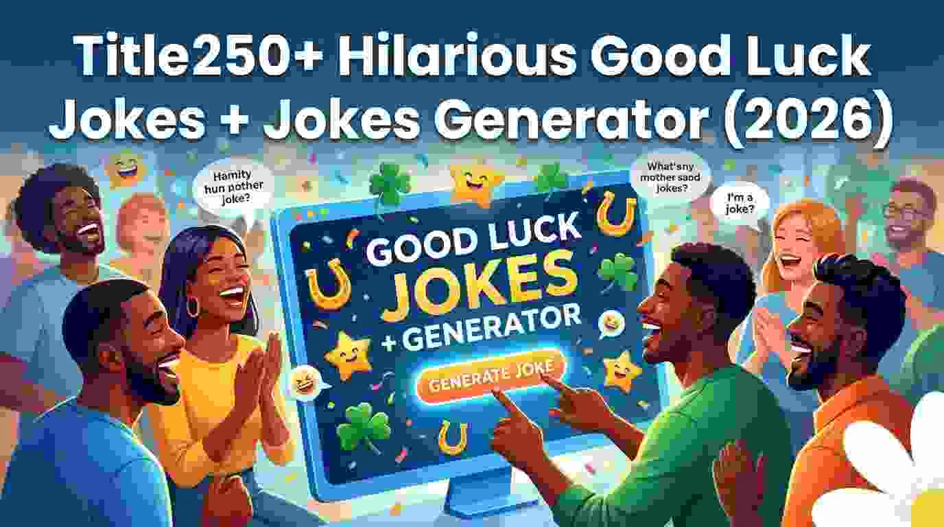 Hilarious Good Luck Jokes + Jokes Generator