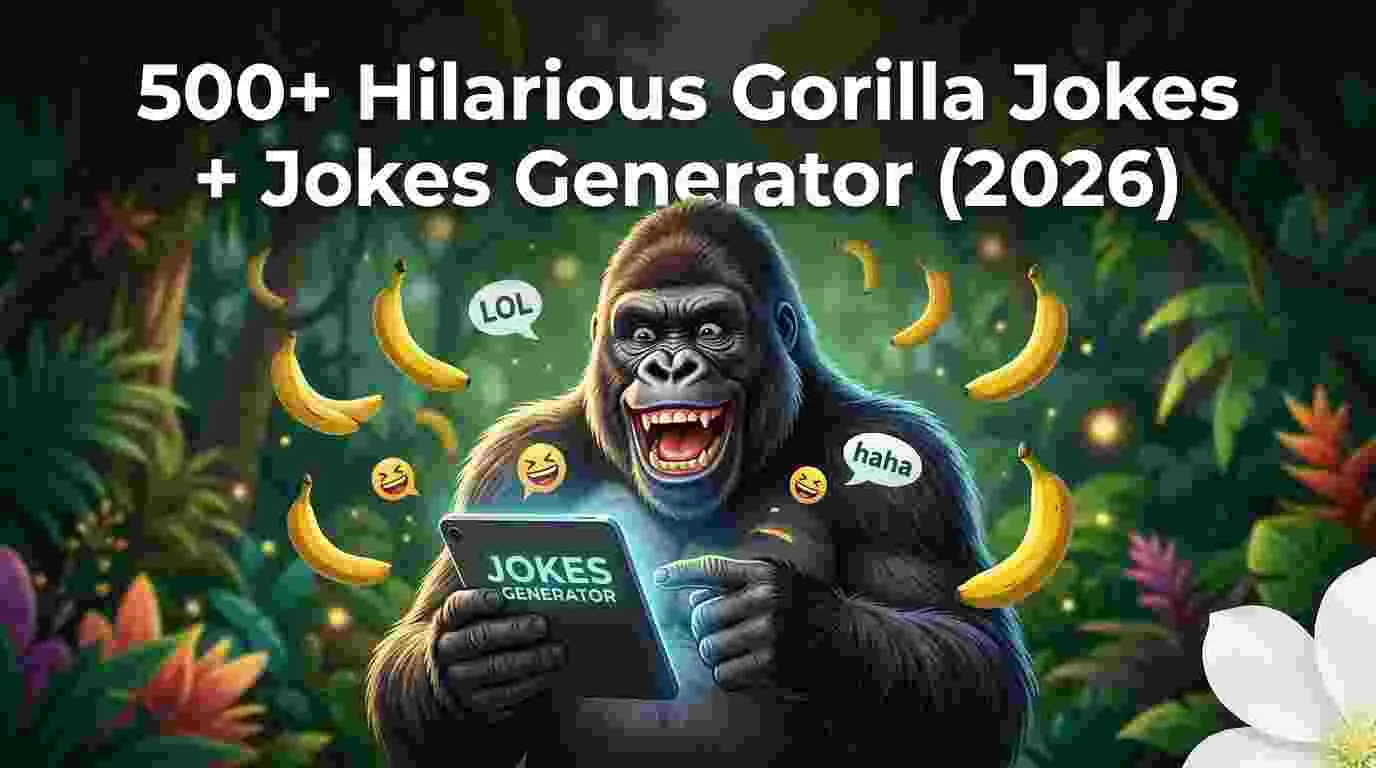 Hilarious Gorilla Jokes + Jokes Generator