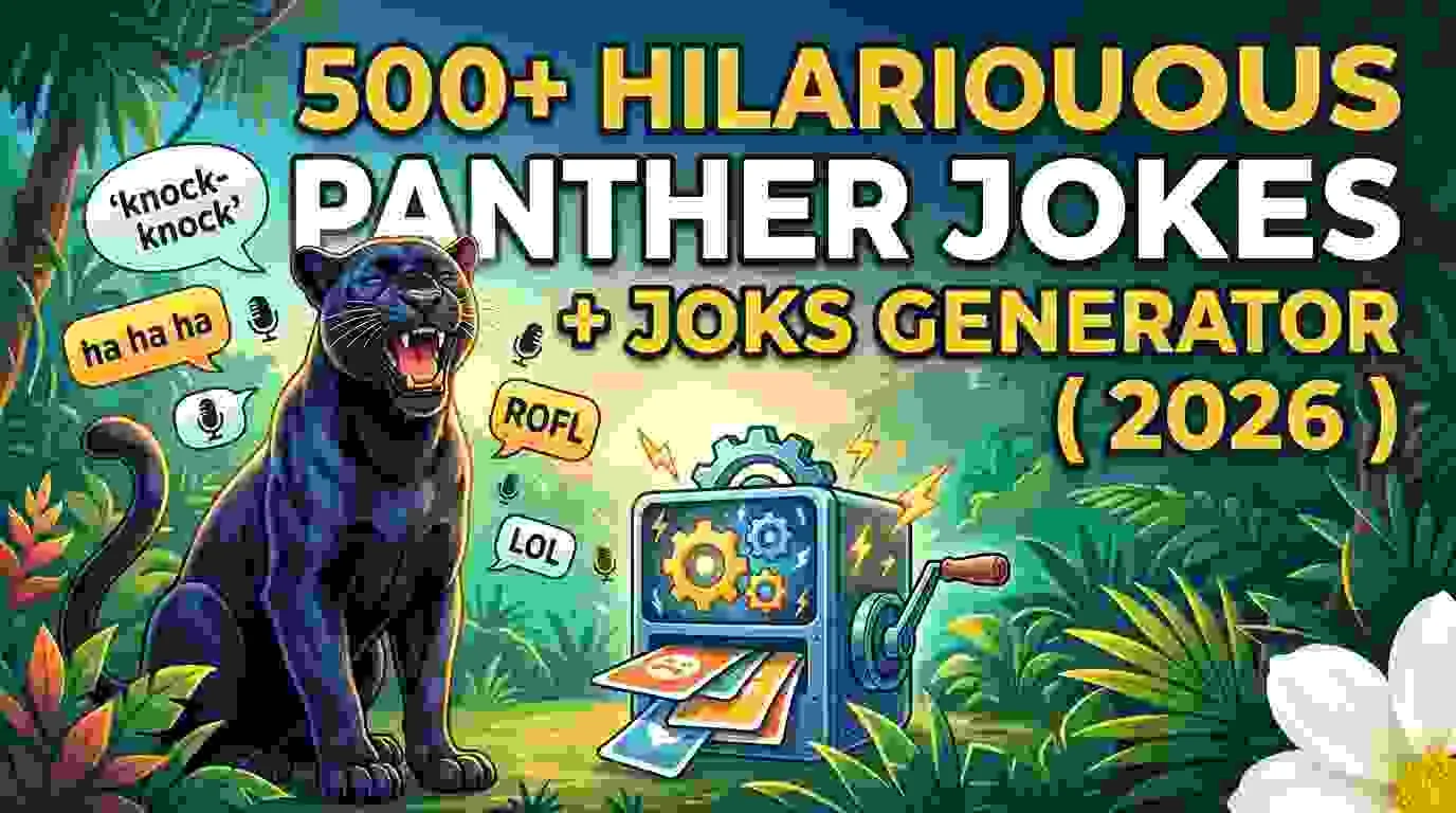 Hilarious Panther Jokes + Jokes Generator