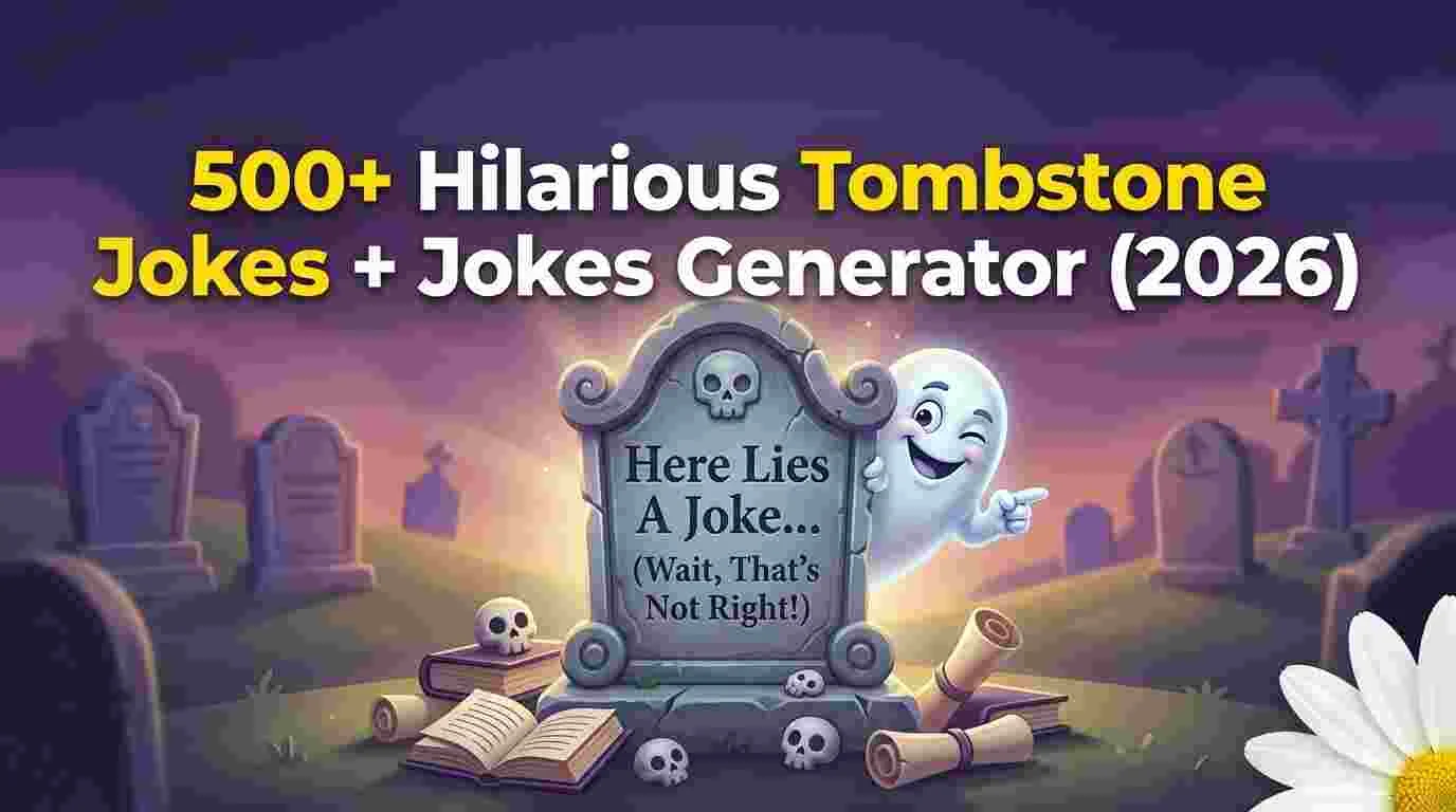 Hilarious Tombstone Jokes + Jokes Generator