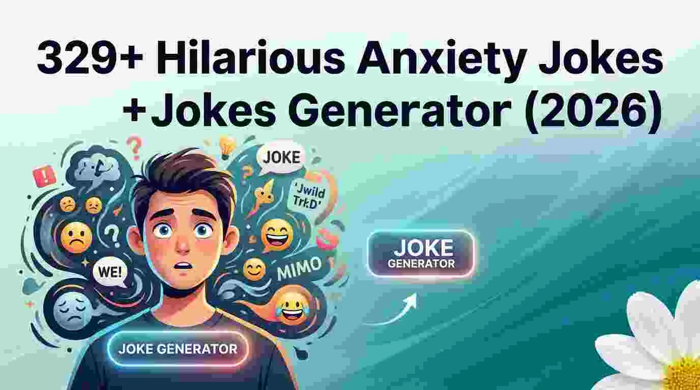Hilarious Anxiety Jokes + Jokes Generator