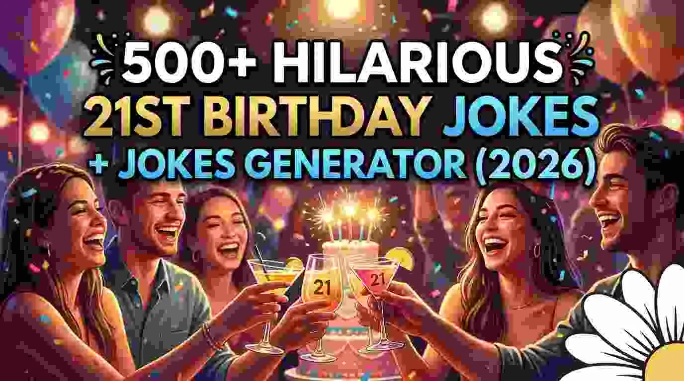 Hilarious 21st Birthday Jokes + Jokes Generator