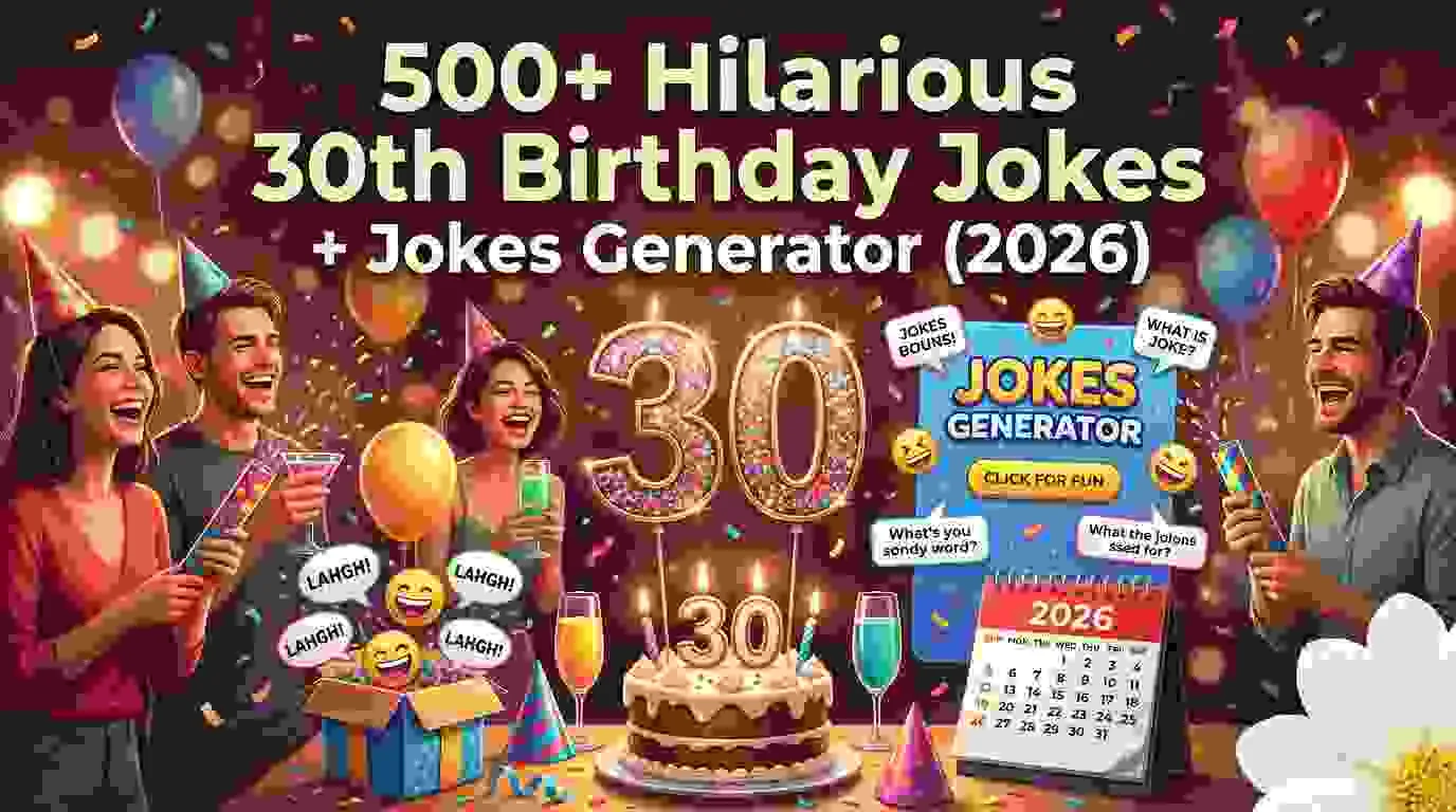 Hilarious 30Th Birthday Jokes + Jokes Generator
