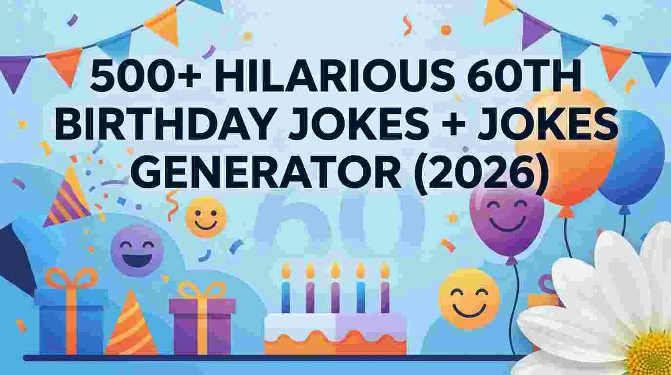 Hilarious 60Th Birthday Jokes + Jokes Generator