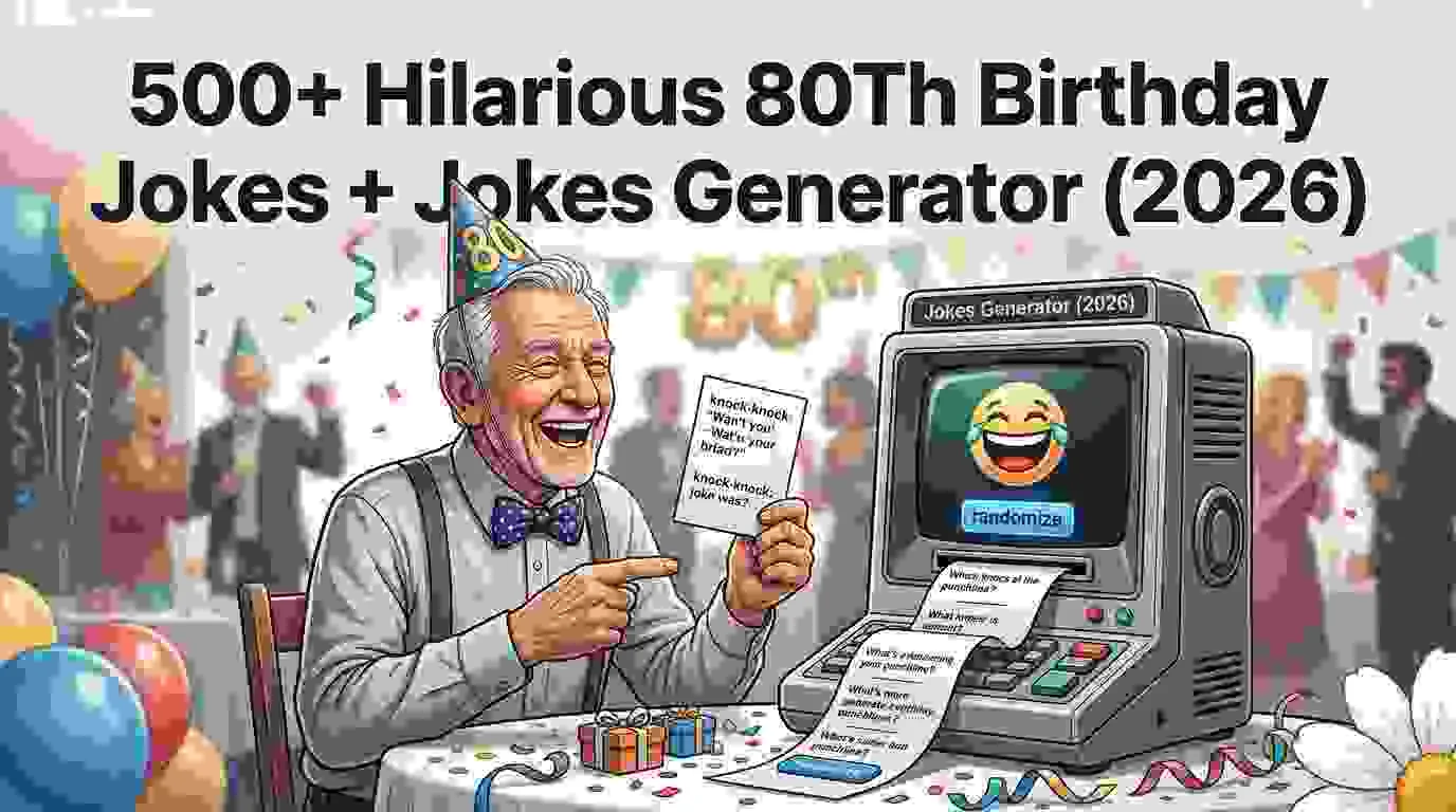Hilarious 80Th Birthday Jokes + Jokes Generator