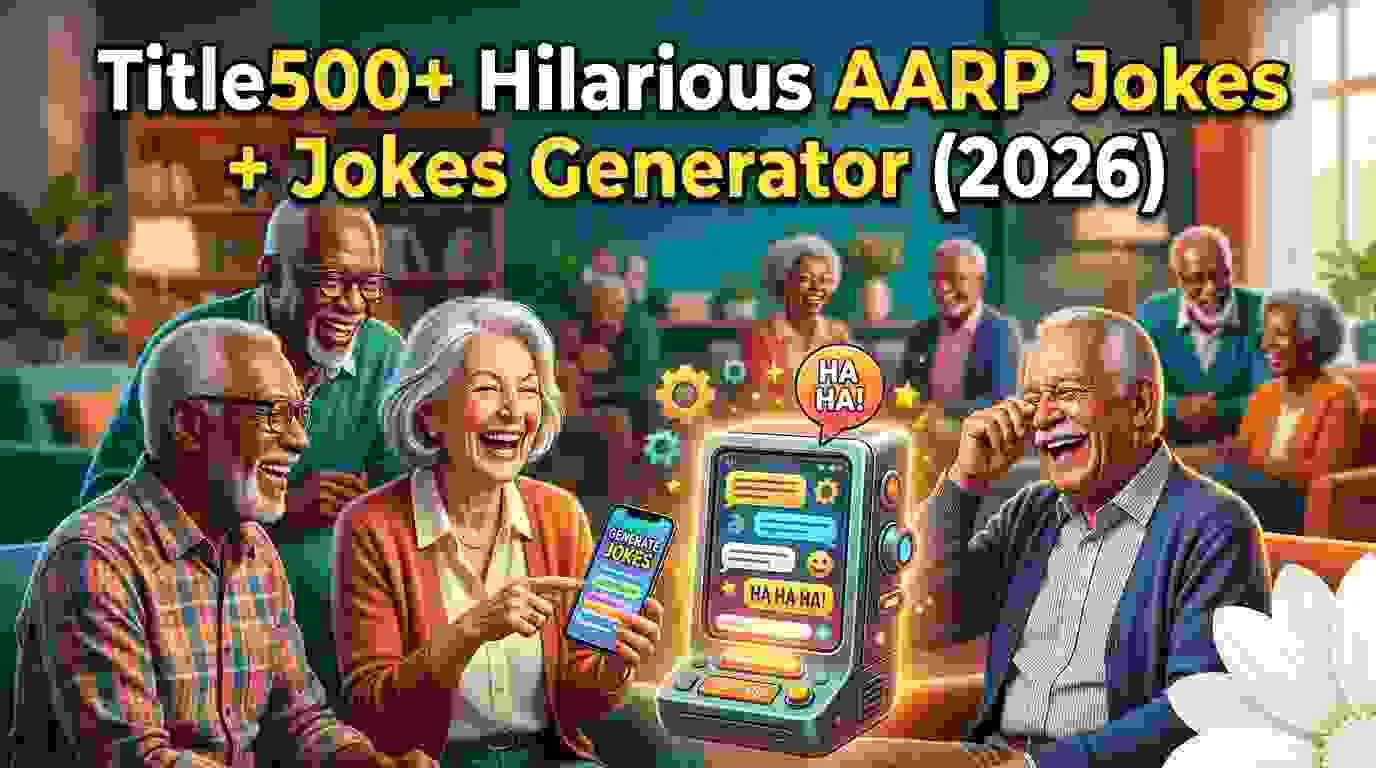 Hilarious AARP Jokes + Jokes Generator