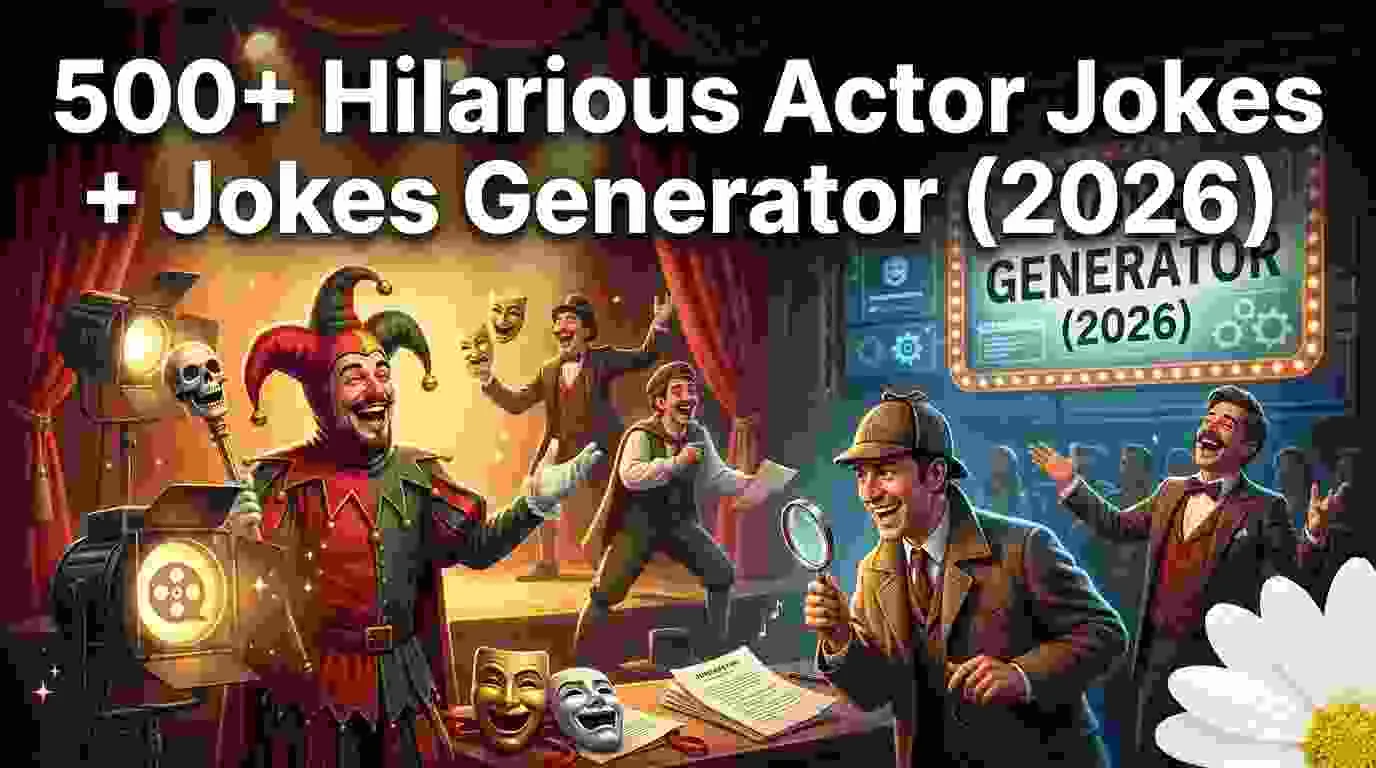 Hilarious Actor Jokes + Jokes Generator