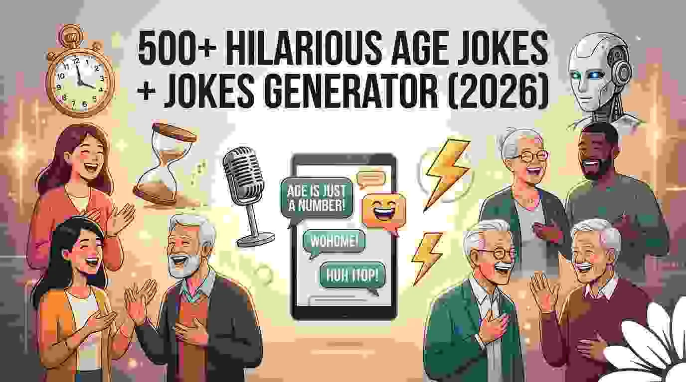 Hilarious Age Jokes + Jokes Generator