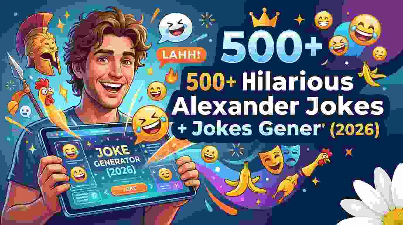 Hilarious Alexander Jokes + Jokes Generator