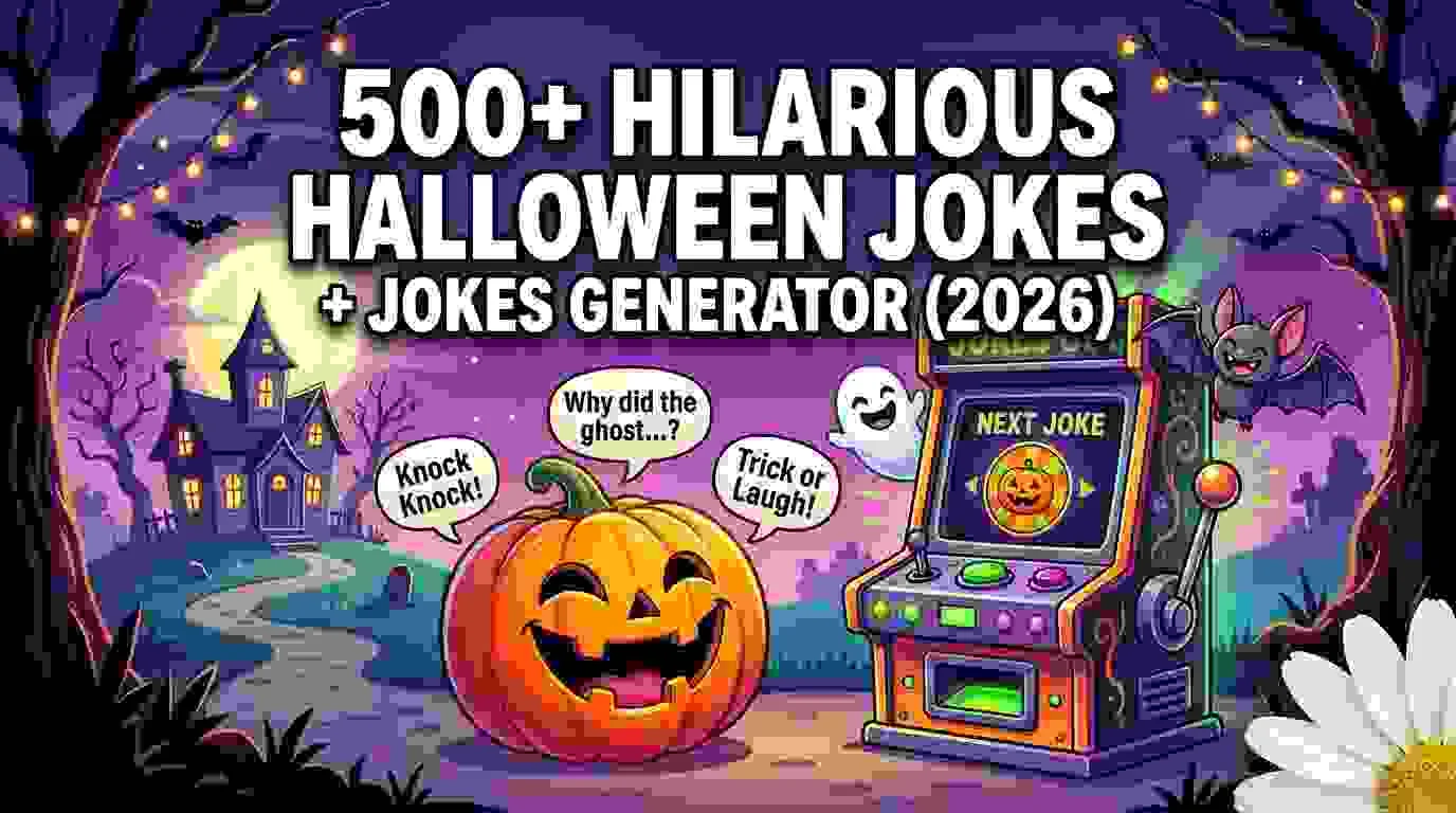 Hilarious Halloween Jokes + Jokes Generator