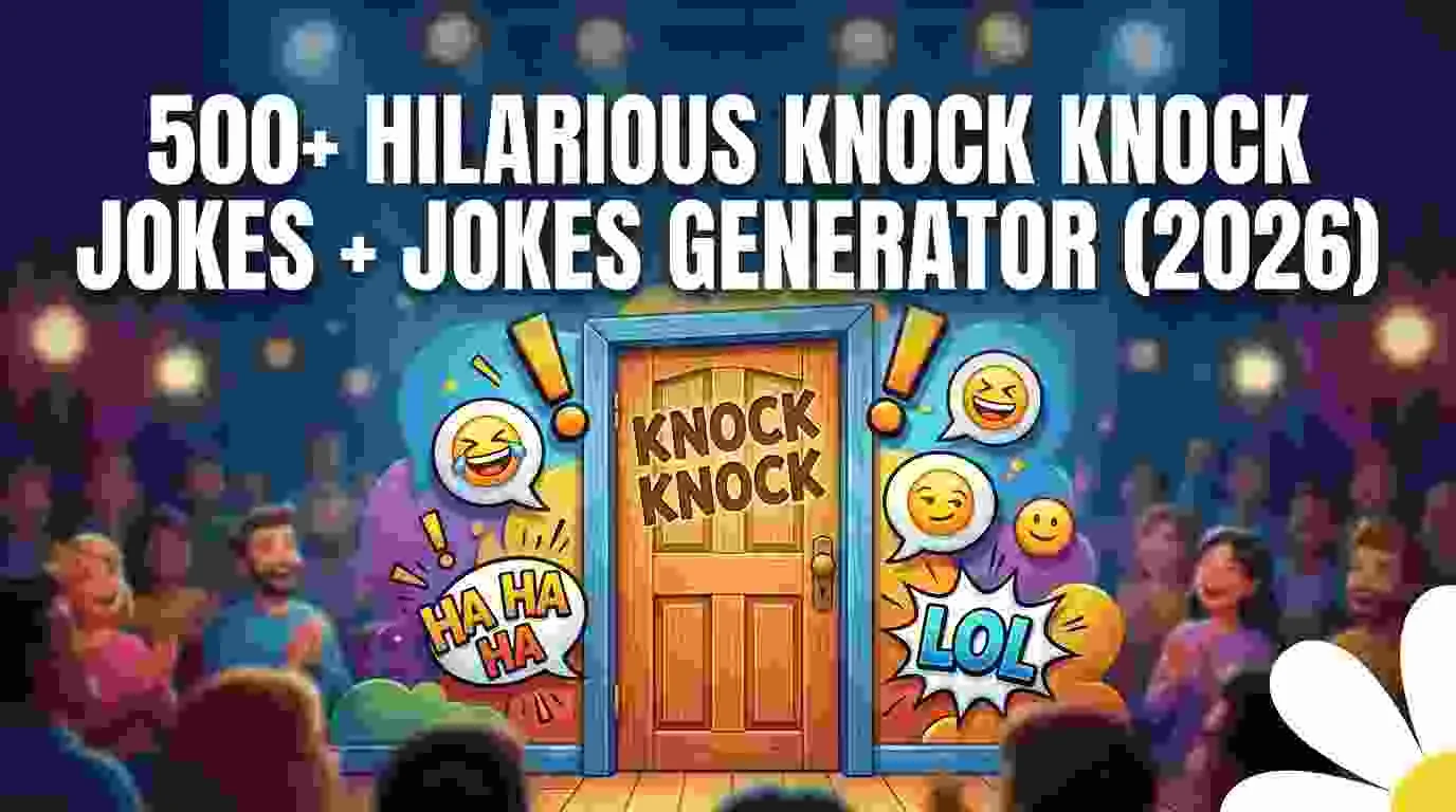Hilarious Knock Knock Jokes + Jokes Generator