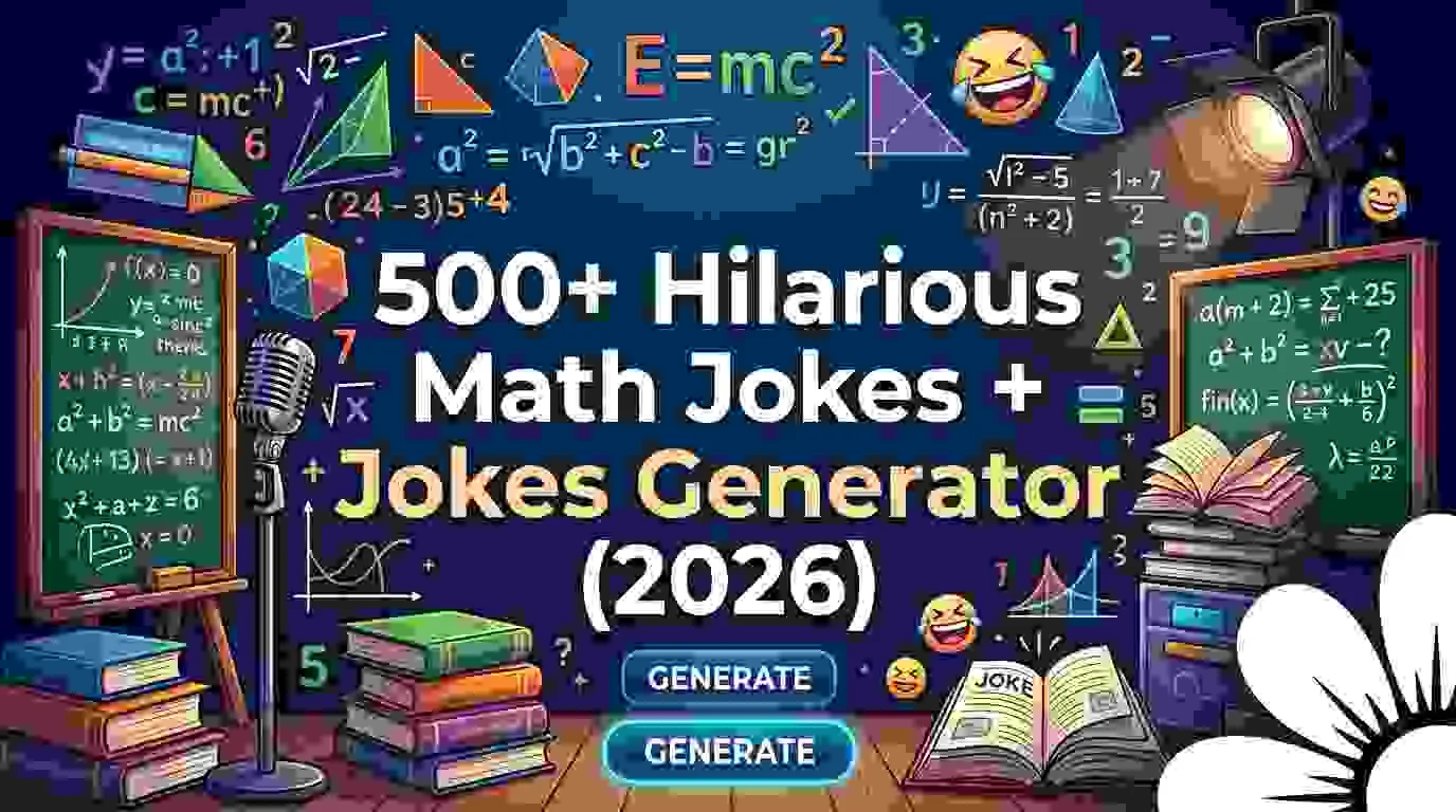 Hilarious Math Jokes + Jokes Generator