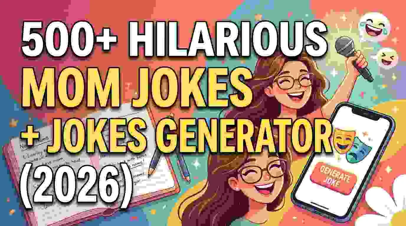 Hilarious Mom Jokes + Jokes Generator