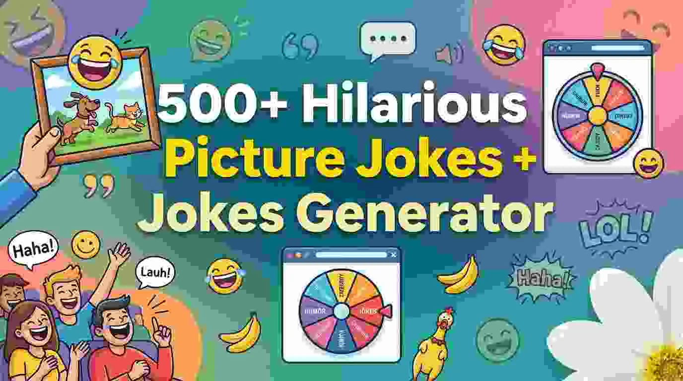 Hilarious Picture Jokes + Jokes Generator
