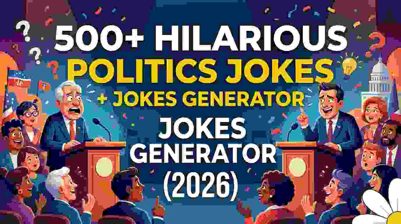 Hilarious Politics Jokes + Jokes Generator