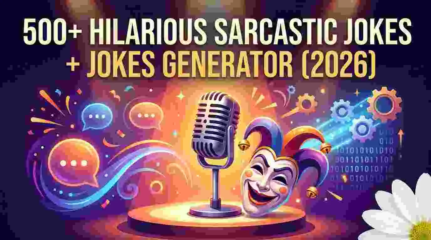 Hilarious Sarcastic Jokes + Jokes Generator