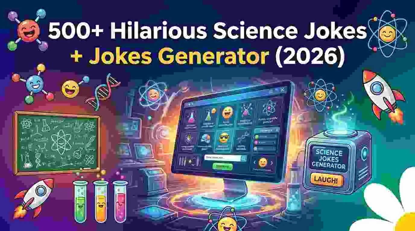 Hilarious Science Jokes + Jokes Generator