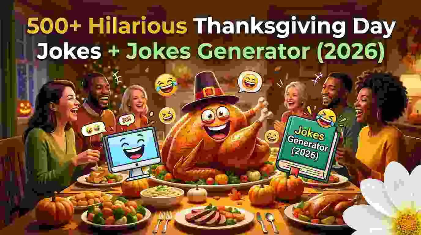 Hilarious Thanksgiving Day Jokes + Jokes Generator