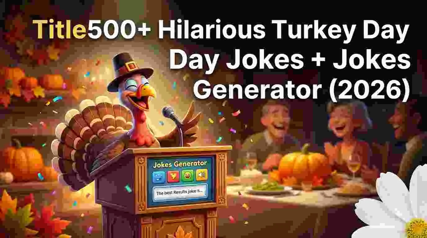 Hilarious Turkey Day Jokes + Jokes Generator