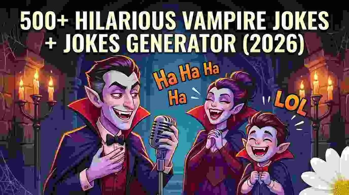 Hilarious Vampire Jokes + Jokes Generator