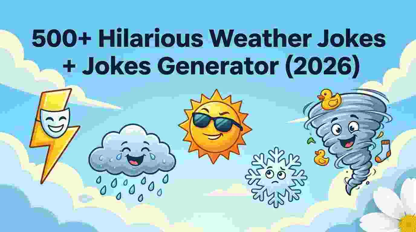 Hilarious Weather Jokes + Jokes Generator