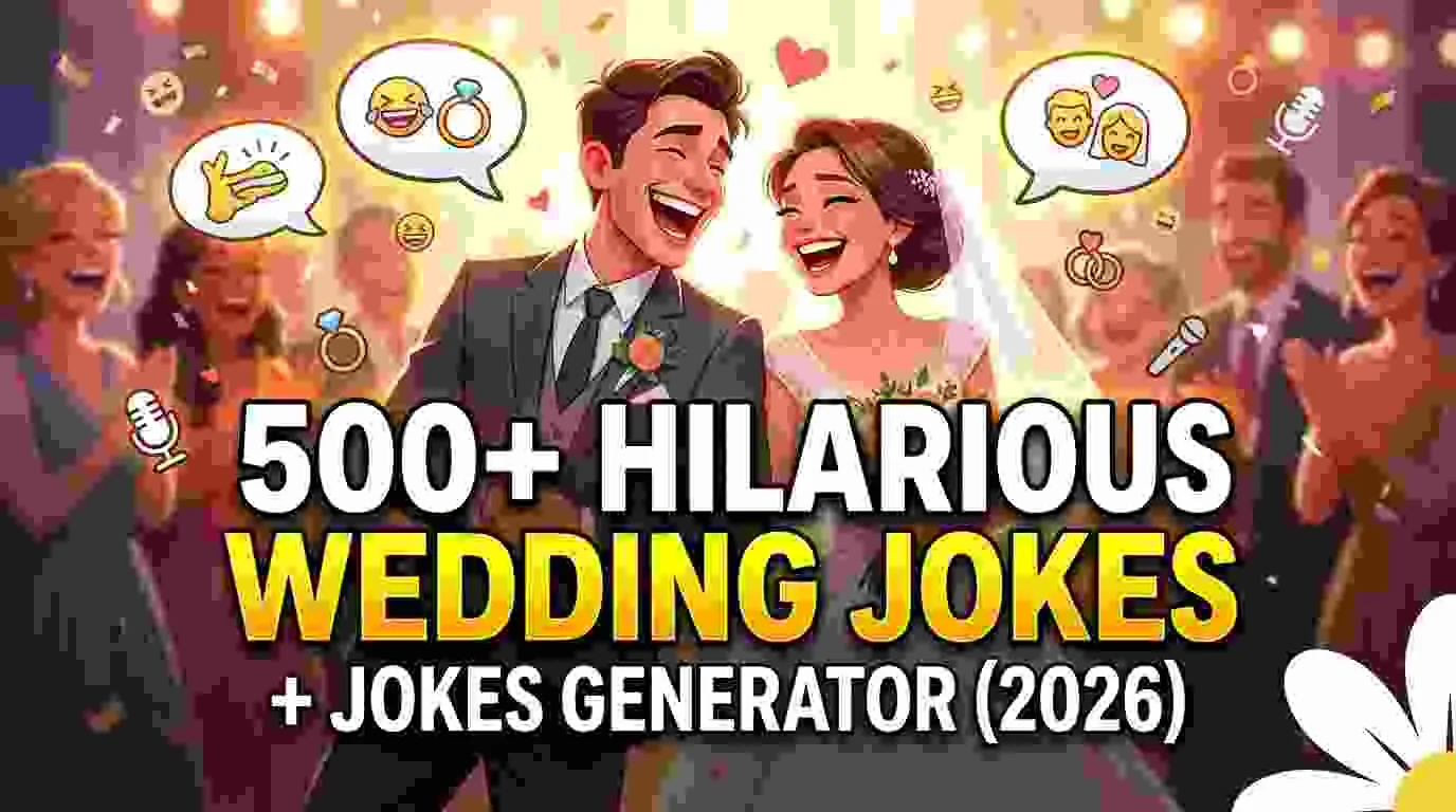 Hilarious Wedding Jokes + Jokes Generator