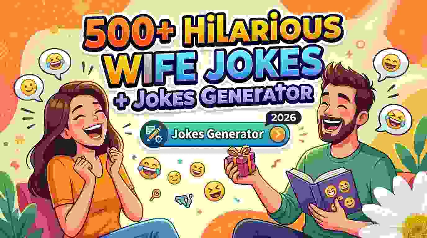 Hilarious Wife Jokes + Jokes Generator