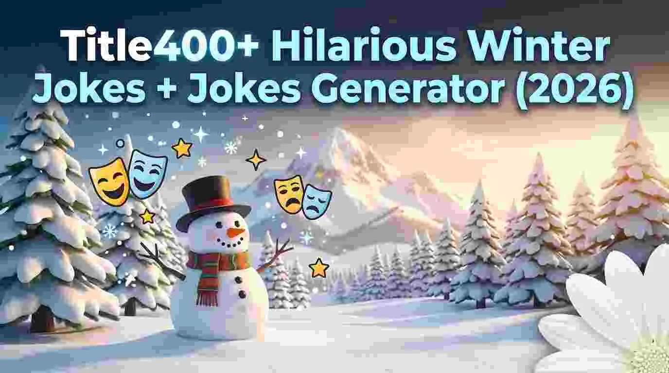 Hilarious Winter Jokes + Jokes Generator
