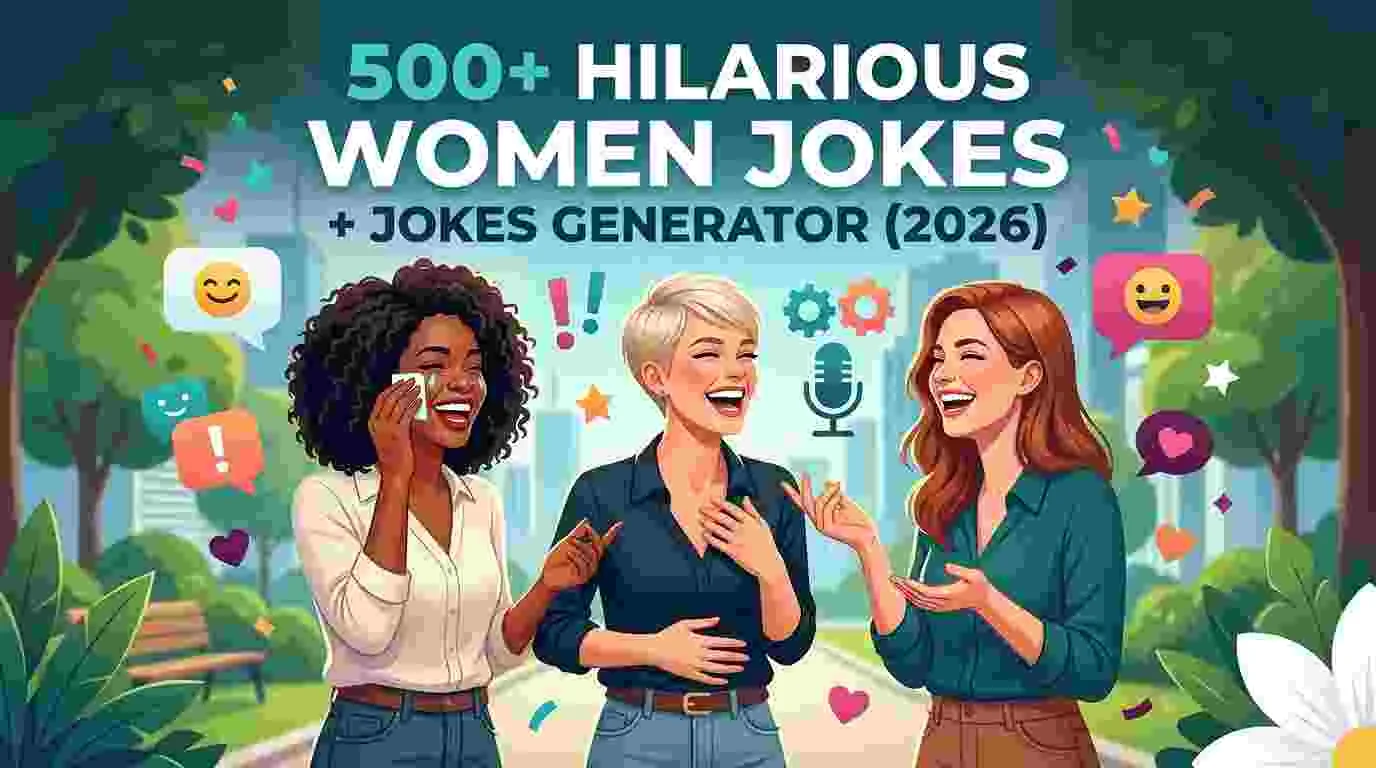 Hilarious Women Jokes + Jokes Generator