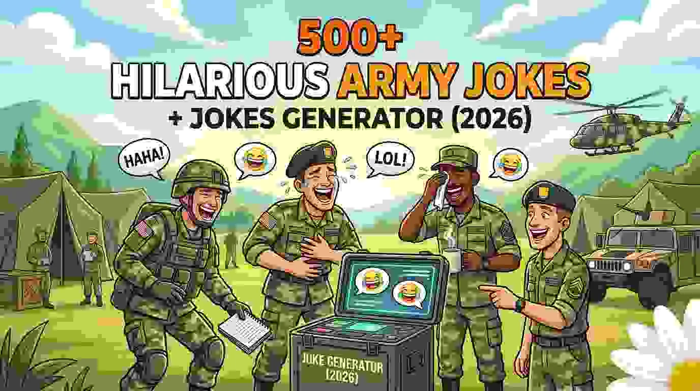 Hilarious Army Jokes + Jokes Generator