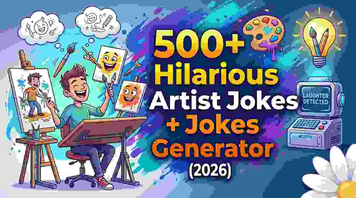 Hilarious Artist Jokes + Jokes Generator