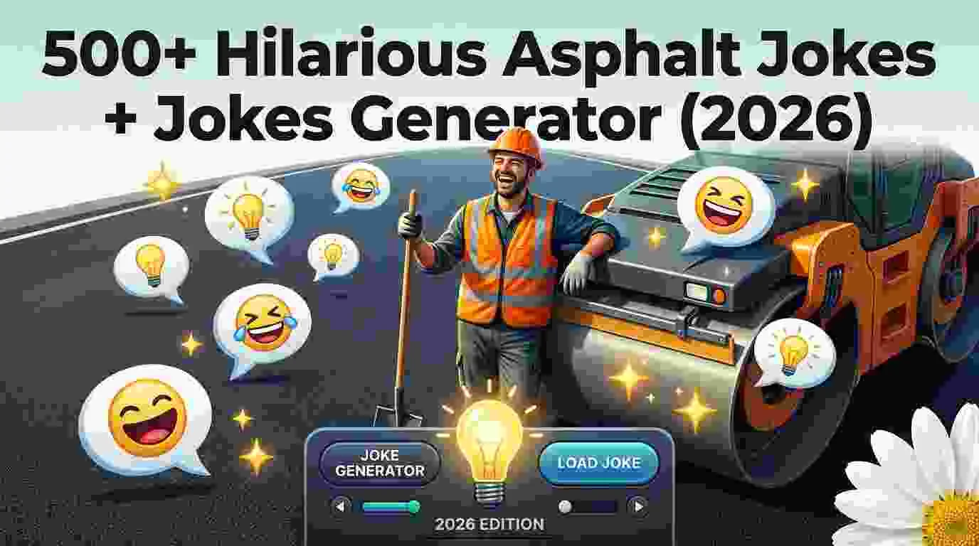 Hilarious Asphalt Jokes + Jokes Generator