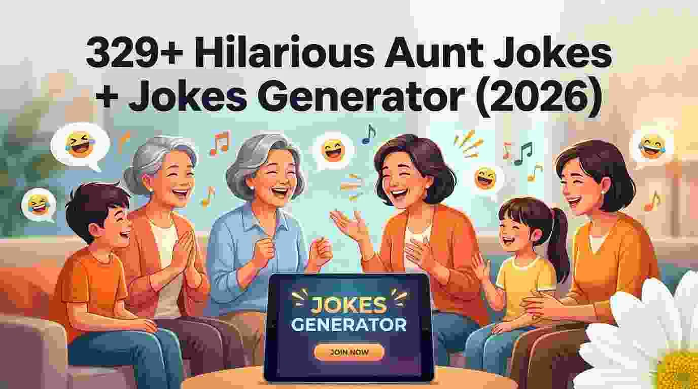 Hilarious Aunt Jokes + Jokes Generator