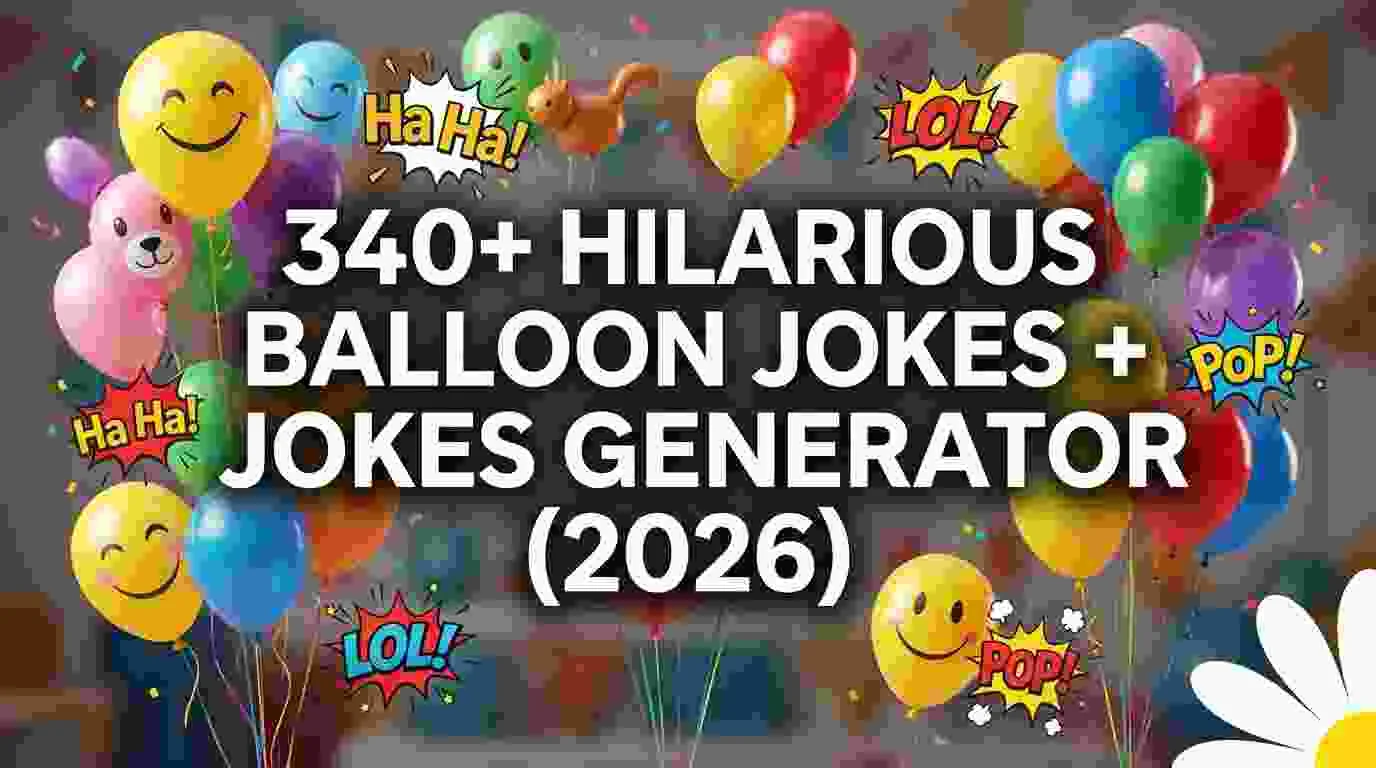Hilarious Balloon Jokes + Jokes Generator