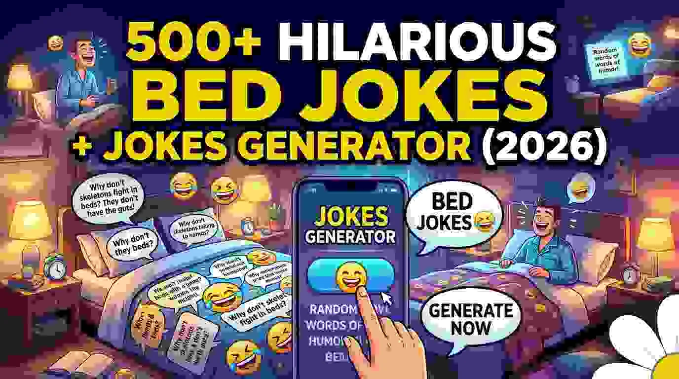 Hilarious Bed Jokes + Jokes Generator