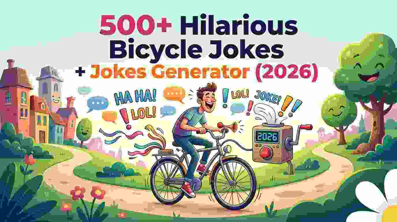 Hilarious Bicycle Jokes + Jokes Generator