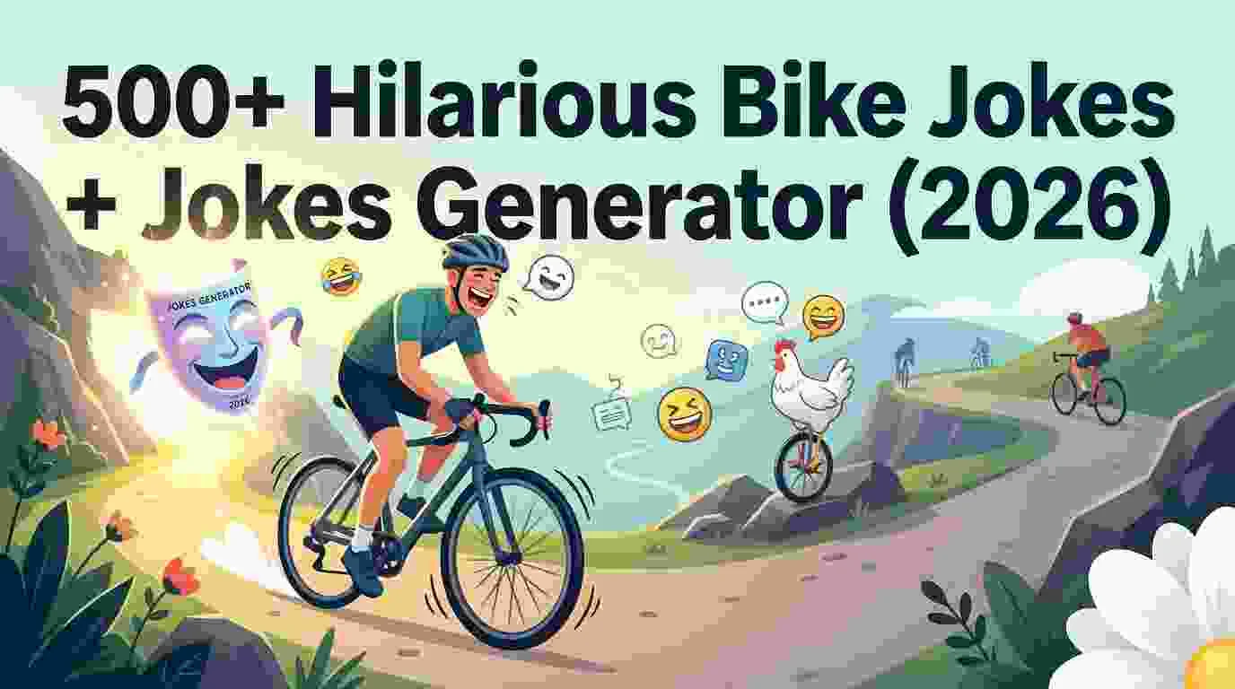 Hilarious Bike Jokes + Jokes Generator