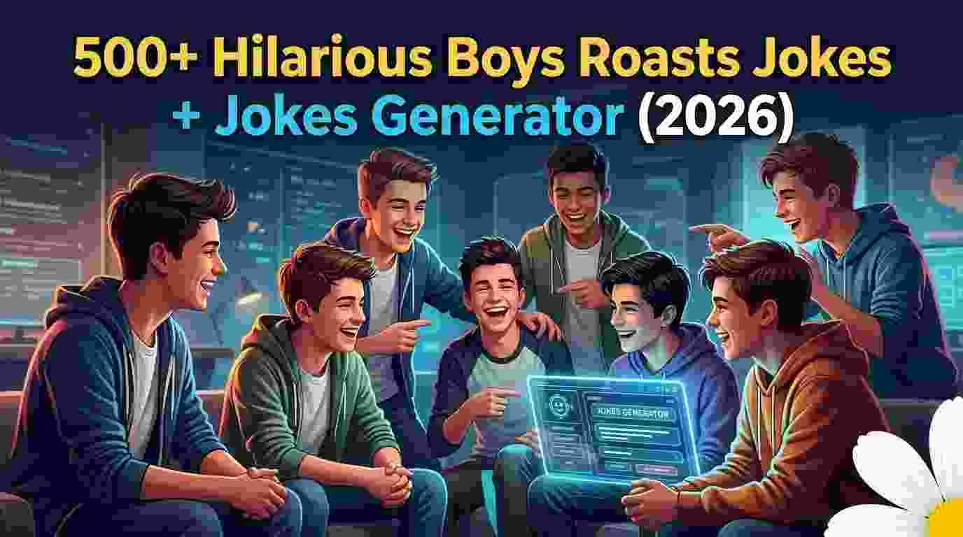 Hilarious Boys Roasts Jokes + Jokes Generator