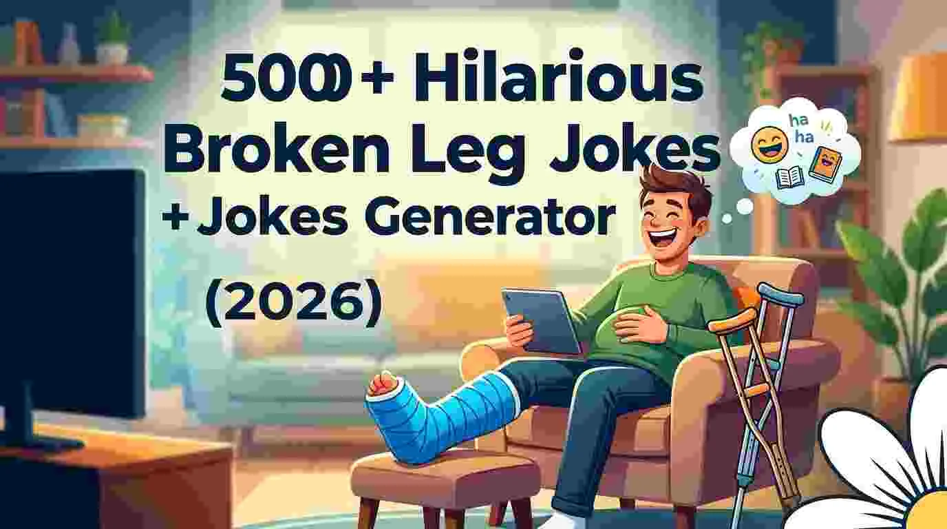 Hilarious Broken Leg Jokes + Jokes Generator