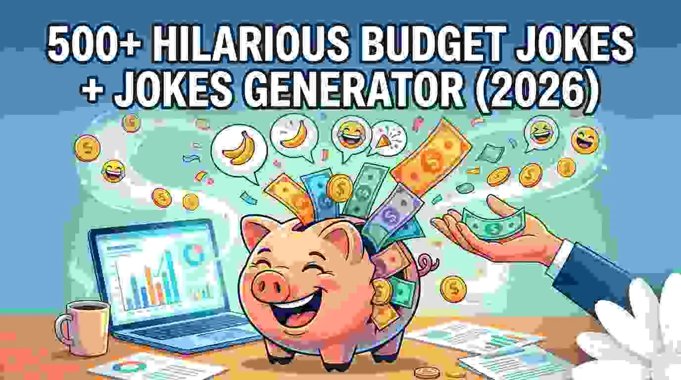 Hilarious Budget Jokes + Jokes Generator